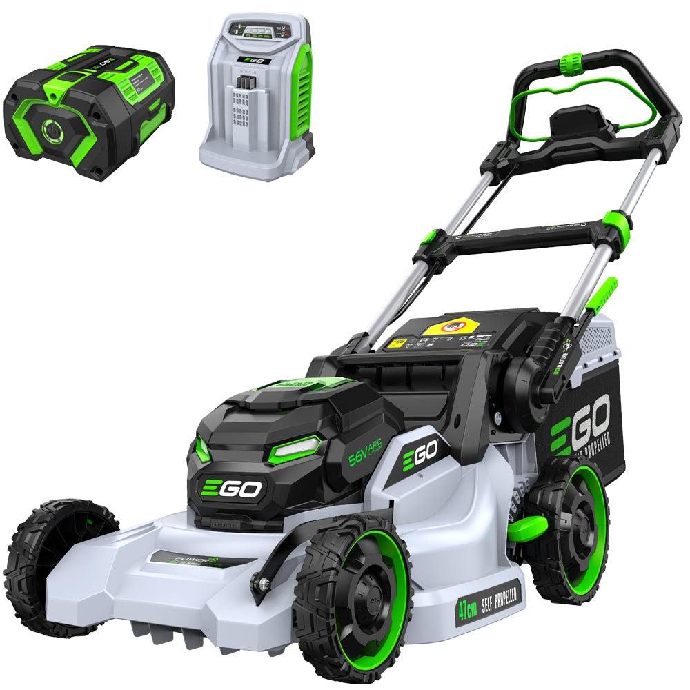 EGO Power+ LM1914E-SP Poly Deck Self-Propelled 56V Cordless Lawn Mower (with 6Ah Battery & Rapid Charger)