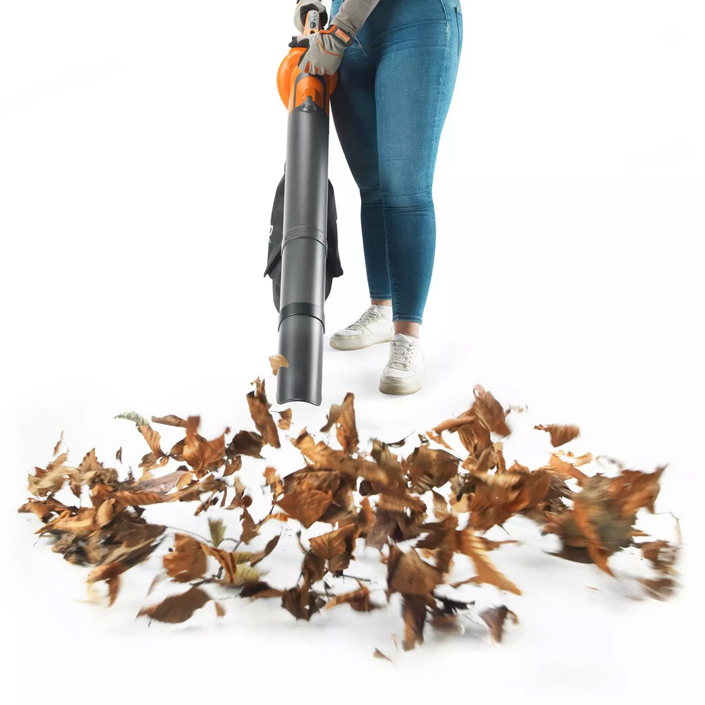 Flymo EasiBlowVac 3-in-1 18V Cordless Blower Vacuum (with 4.0Ah Battery & Charger)