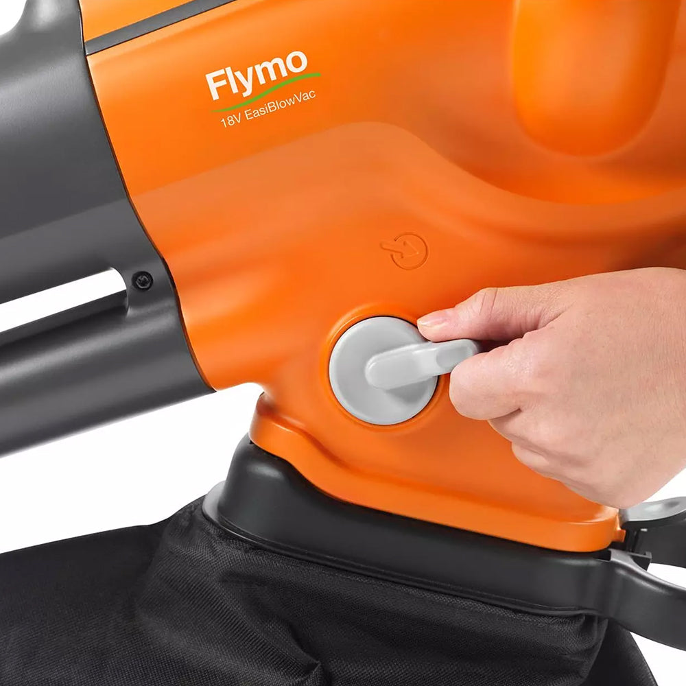 Flymo EasiBlowVac 3-in-1 18V Cordless Blower Vacuum (with 4.0Ah Battery & Charger)