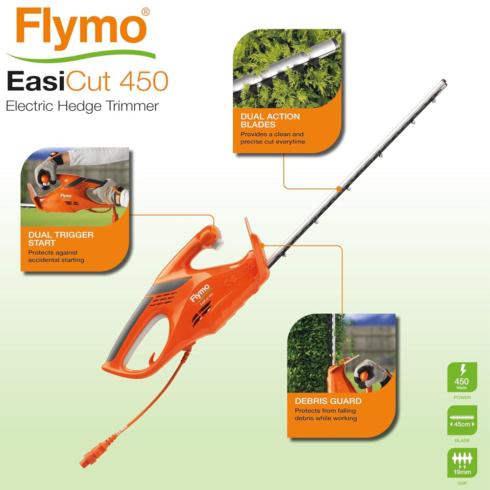 Flymo EasiCut 450 Electric Hedge Trimmer