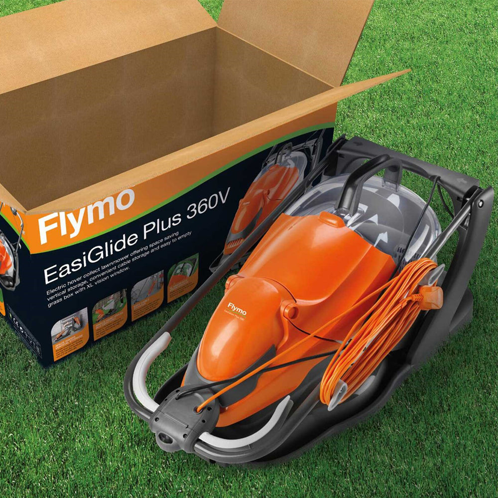 Flymo EasiGlide Plus 360V Electric Hover Collect Lawn Mower