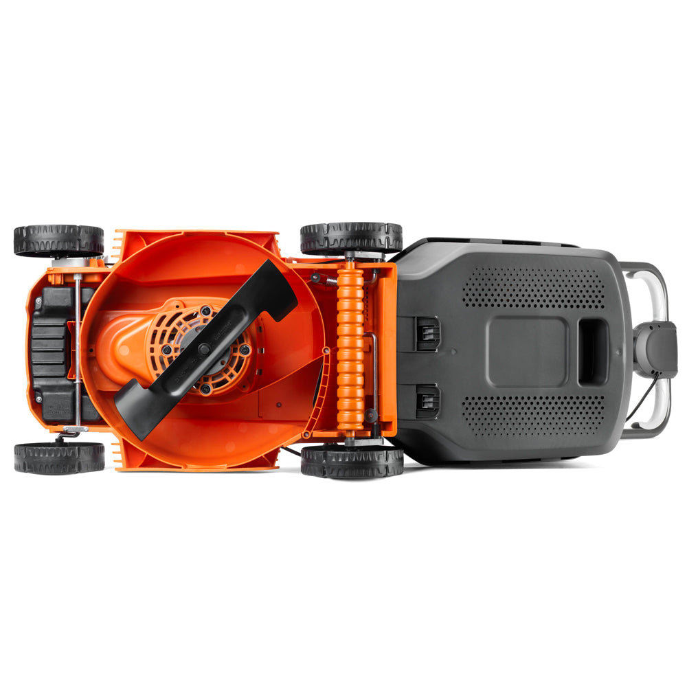 Flymo EasiStore 340R 36V Push Cordless Lawn Mower with Rear Roller (with 2 x 2.0Ah 18V Batteries & Chargers)