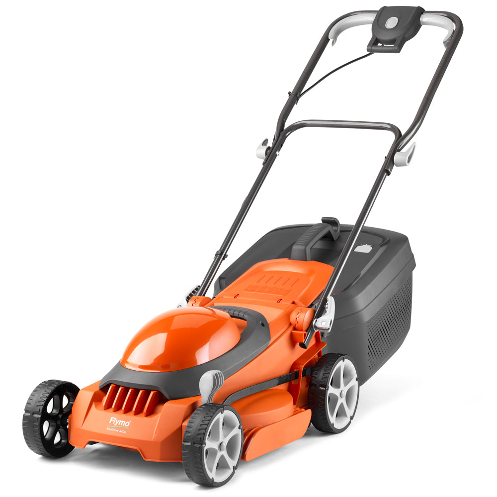 Flymo EasiStore 340R Electric Rotary Lawn Mower with Rear Roller