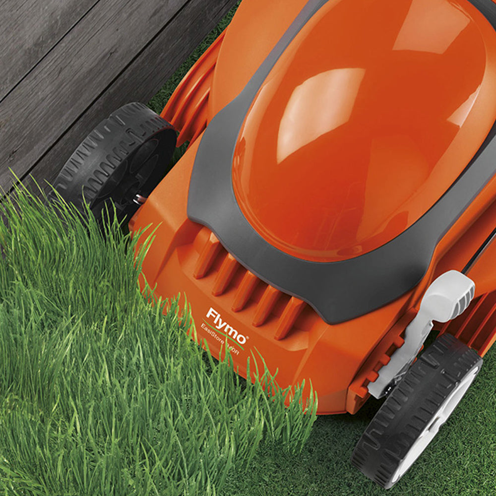 Flymo EasiStore 380R Electric Rotary Lawn Mower with Rear Roller