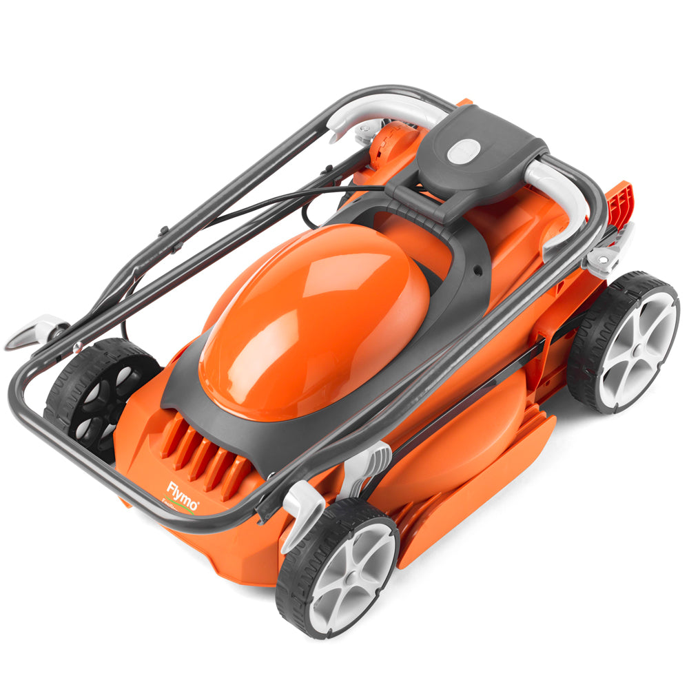 Flymo EasiStore 340R Electric Rotary Lawn Mower with Rear Roller
