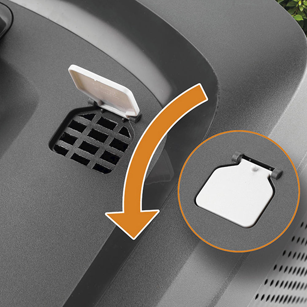 Flymo EasiStore 380R Electric Rotary Lawn Mower with Rear Roller