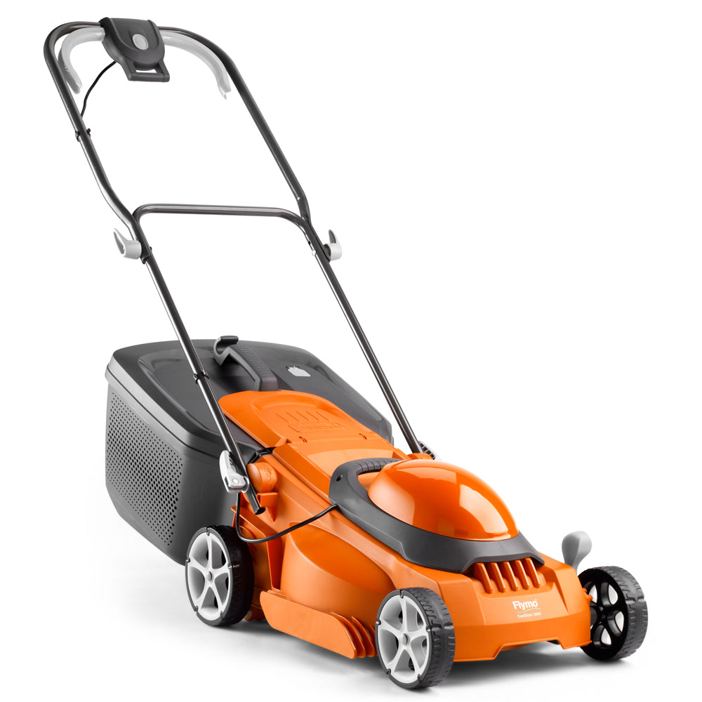 Flymo EasiStore 380R Electric Rotary Lawn Mower with Rear Roller