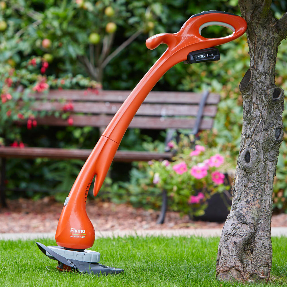 Flymo EasiTrim 250 18V Cordless Grass Trimmer & Lawn Edger (with 2.0Ah Battery & Charger)