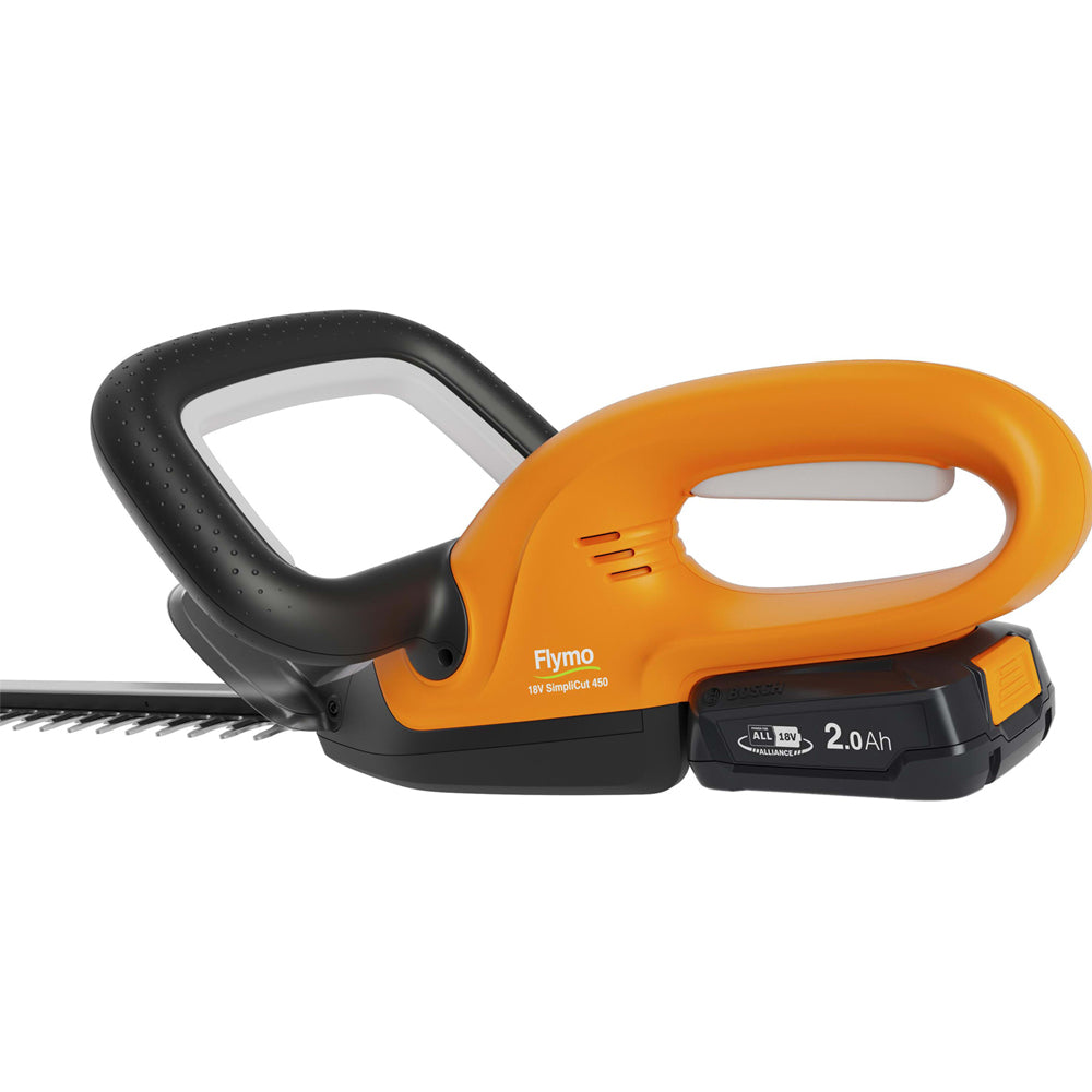 Flymo SimpliCut 450 18V Cordless Hedge Trimmer (with 2.0Ah Battery & Charger)