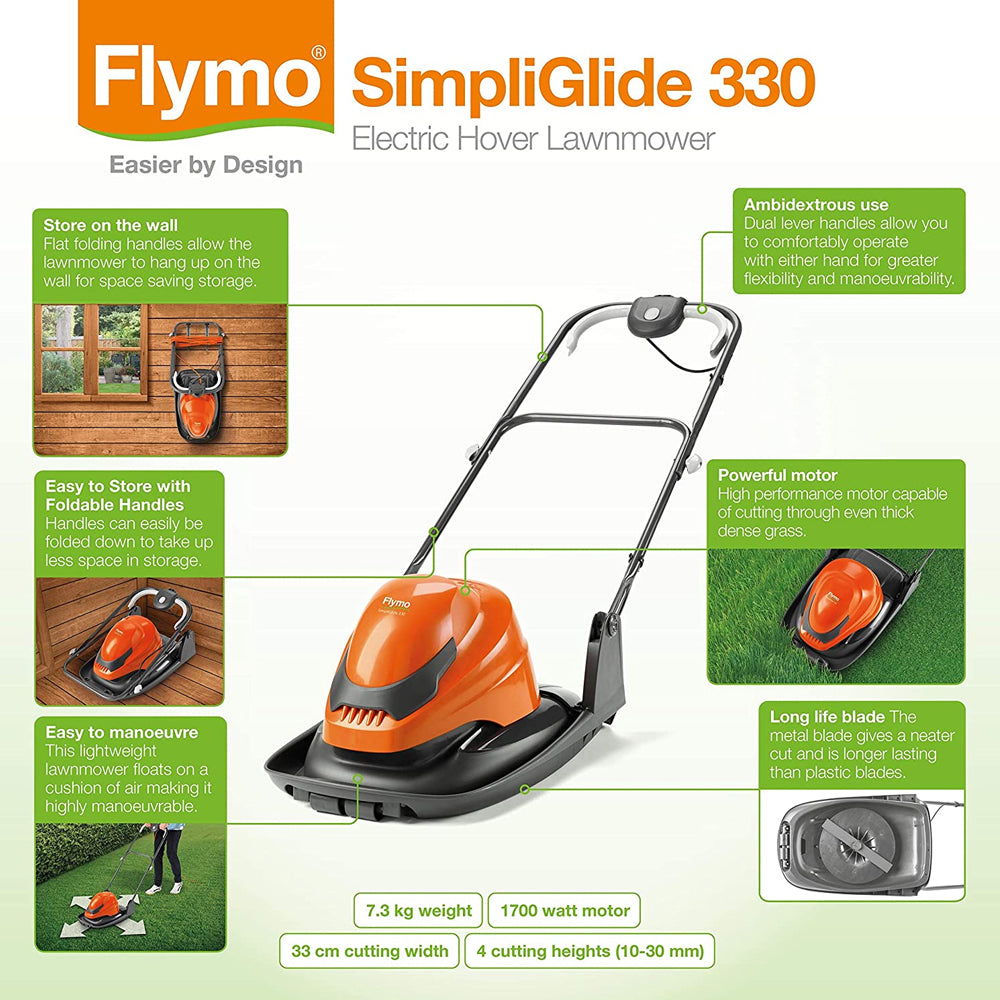 Flymo SimpliGlide 360 Electric Hover Lawn Mower