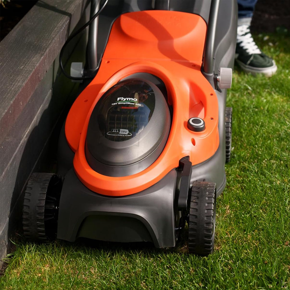 Flymo SimpliMow 320 Push 18V Cordless Lawn Mower (with 4Ah Battery & Charger)