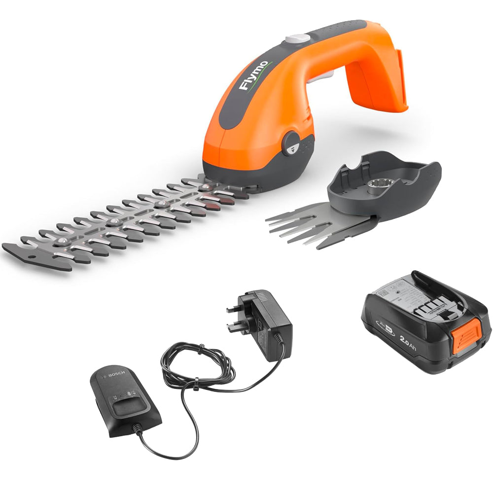 Flymo SimpliShear 18V 2-in-1 Grass / Shrub Shears (with 2.0Ah Battery & Charger)