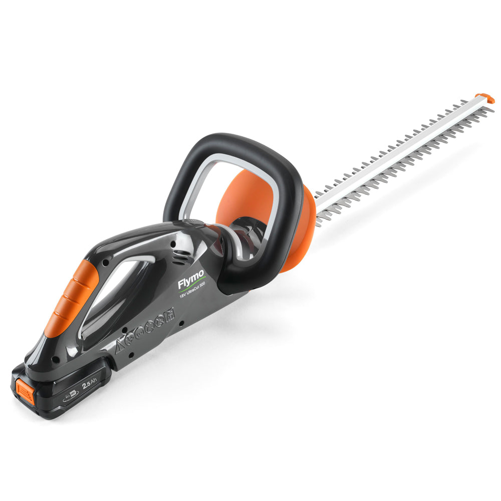 Flymo UltraCut 500 18V Cordless Hedge Trimmer (with 2.5Ah Battery & Charger)