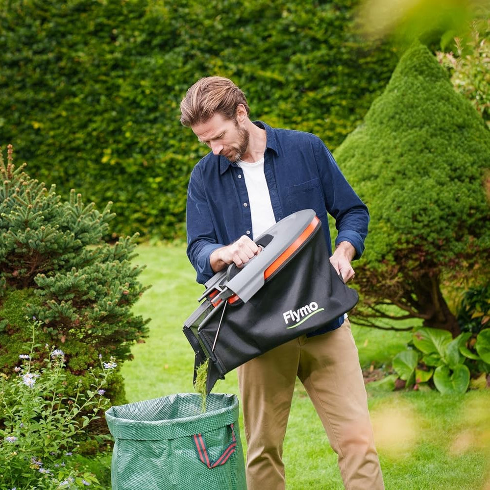 Flymo UltraMow Duo 460 36V Push Cordless Lawn Mower (with 2 x 2.5Ah 18V Batteries & Chargers)