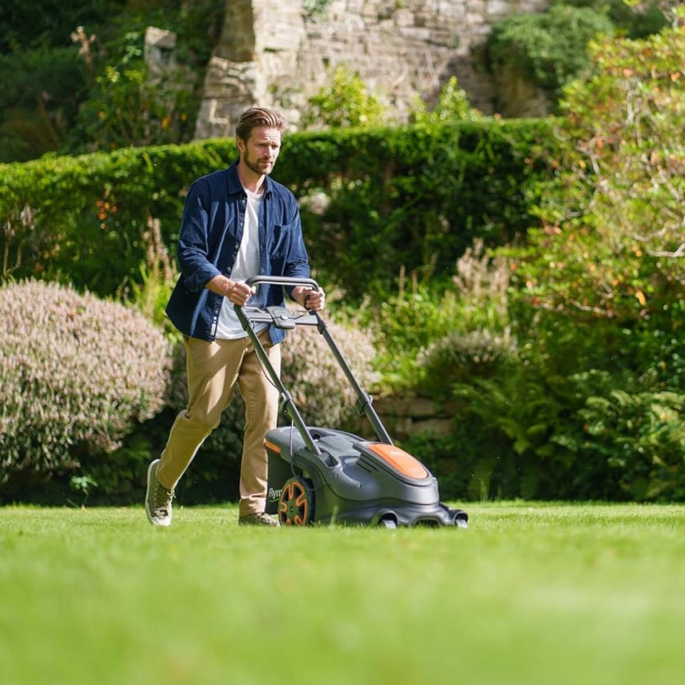 Flymo UltraMow Duo 460 36V Push Cordless Lawn Mower (with 2 x 2.5Ah 18V Batteries & Chargers)