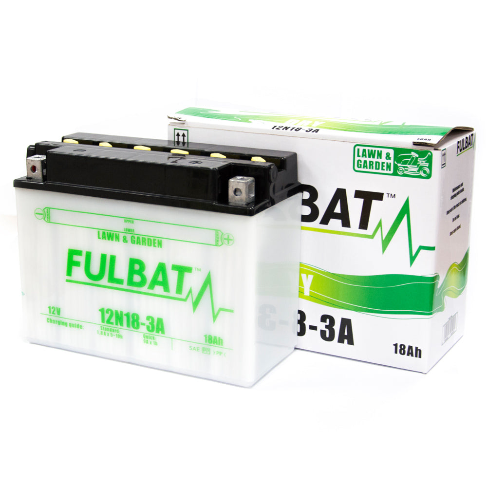 Fulbat 12N18-3A 12V 18Ah Dry Battery with Acid Pack