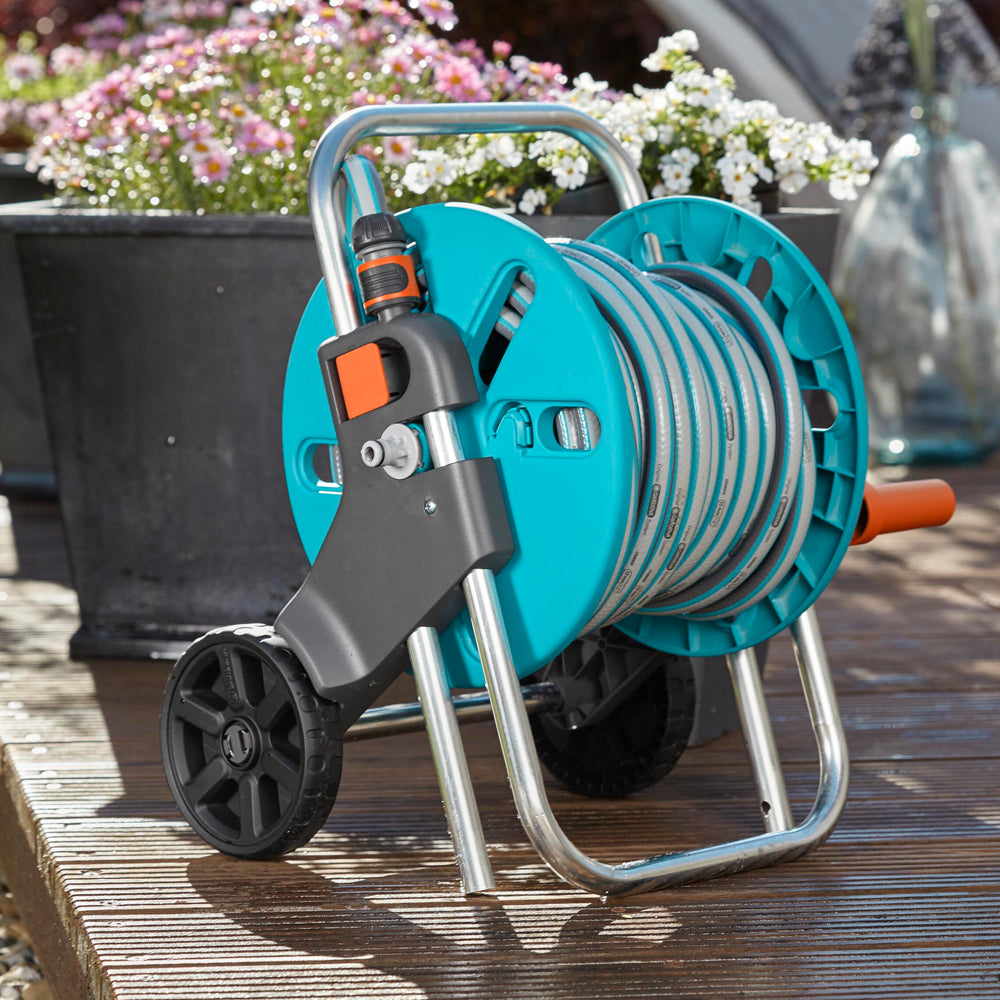 Gardena 18502-50 CleverRoll S Hose Trolley Set