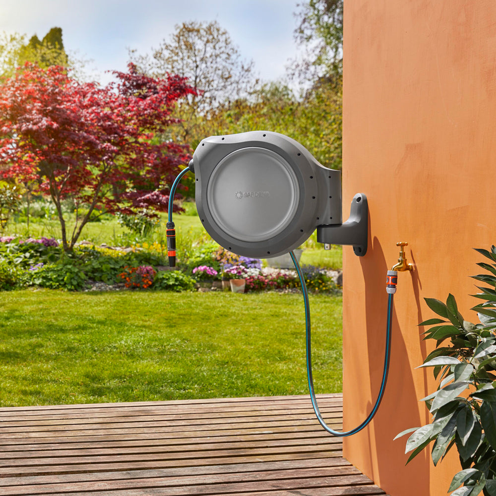 Gardena 8055-28 Wall-Mounted RollUp 30 Hose Box