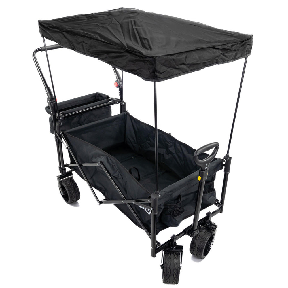 GardenTek GTW330 90kg / 120L Folding Festival Trolley with Canopy