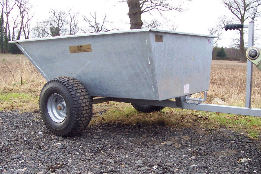 SCH GDTT/GALV 500kg Galvanised Tipping Dump Trailer with Wide Profile Wheels