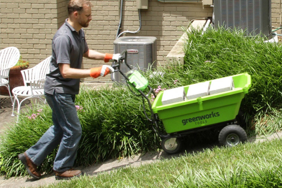 GreenWorks GWG40GC 100kg G-MAX 40V Self-Propelled Garden Cart (Bare Tool)