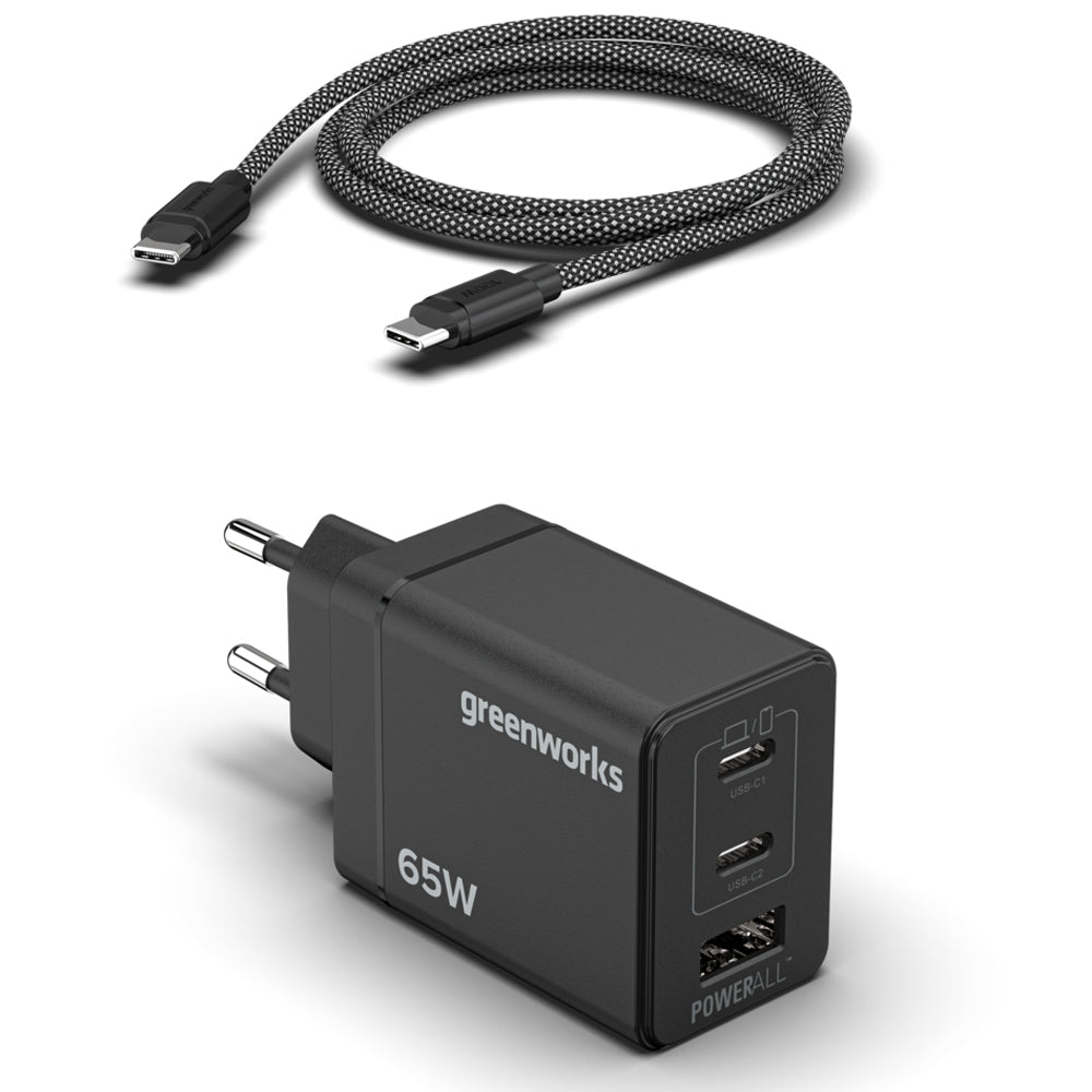 GreenWorks K2S2BEA 24V 2.0Ah High Performance Battery & Charging Block Starter Kit