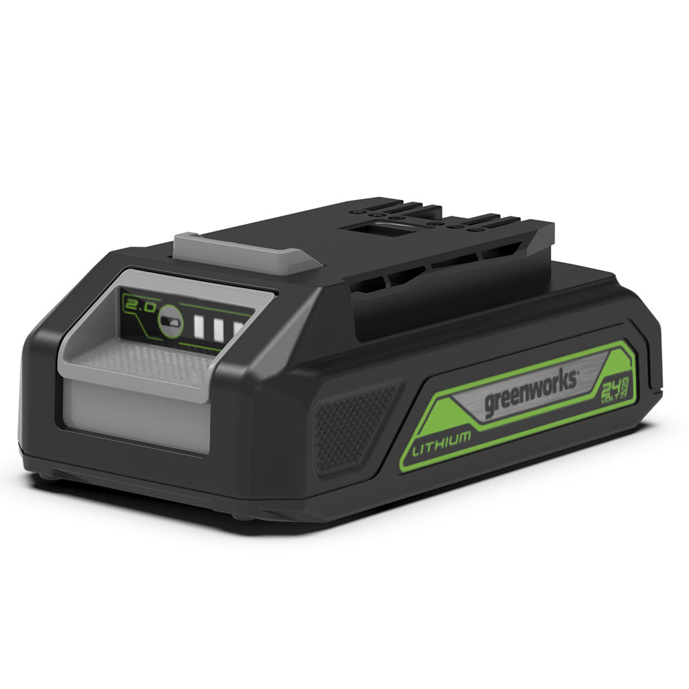 GreenWorks G24X2LM36K2X 3-in-1 36cm 48V Push Cordless Lawn Mower (with 2 x 2Ah 24V Batteries & Twin Charger)