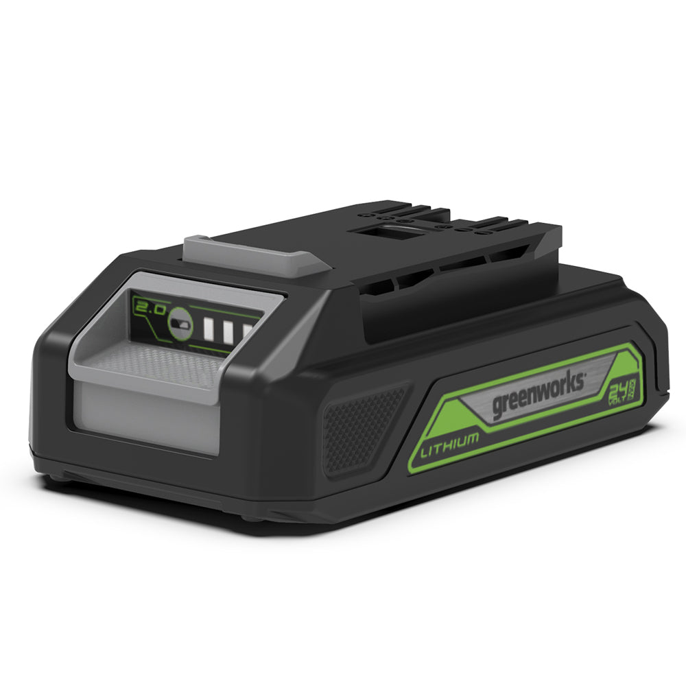 GreenWorks ST24B218-01 24V Cordless Grass Trimmer / Lawn Edger (with 2Ah Battery & Charger)