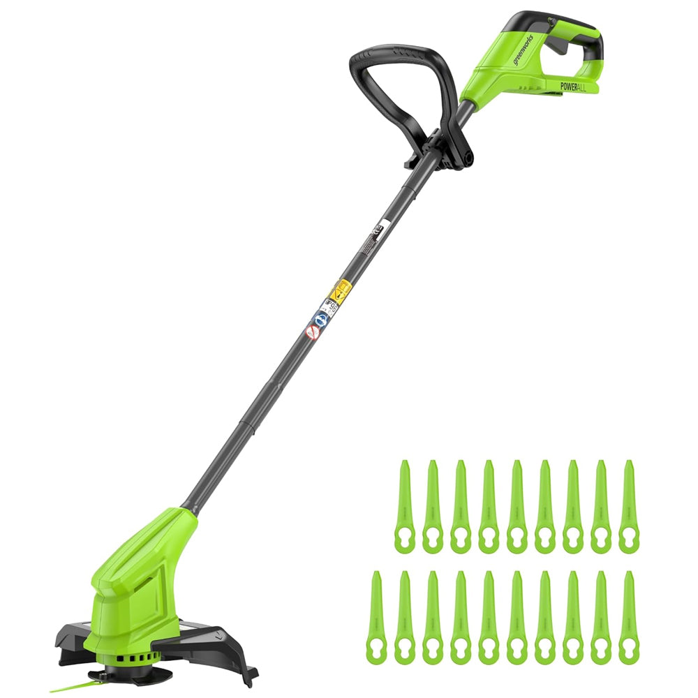 GreenWorks MTCK48B421-01 3-in-1 36cm 48V Lawn Mower & 25cm 24V Grass Trimmer Set (with 2 x 4Ah 24V Batteries & 4A Twin Charger)