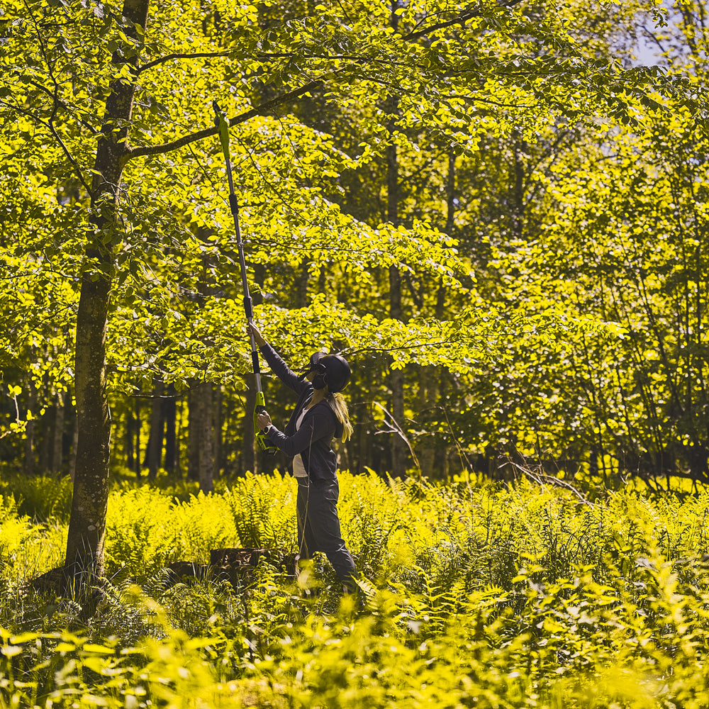 GreenWorks G24PS20K2 24V Cordless Pole Saw (with 2Ah Battery and Charger)