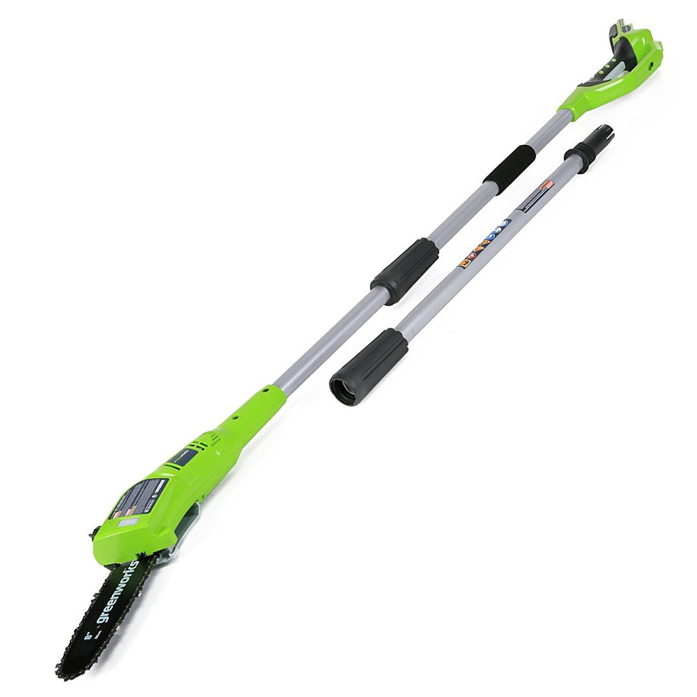 GreenWorks G24PS20K2 24V Cordless Pole Saw (with 2Ah Battery and Charger)