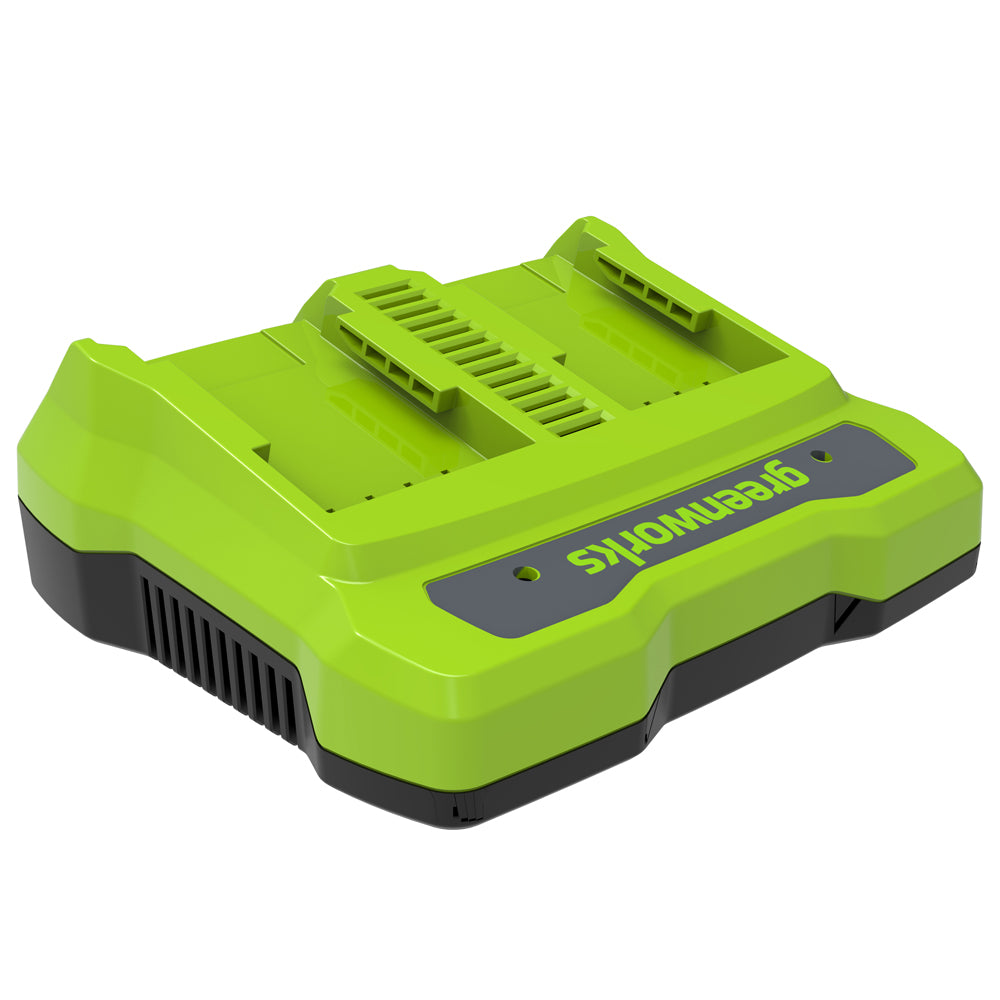 GreenWorks GD24X2TXK4X Split-Shaft 48V (2 x 24V) Cordless Grass Trimmer (with 2 x 4Ah Batteries & 2A Twin Charger)
