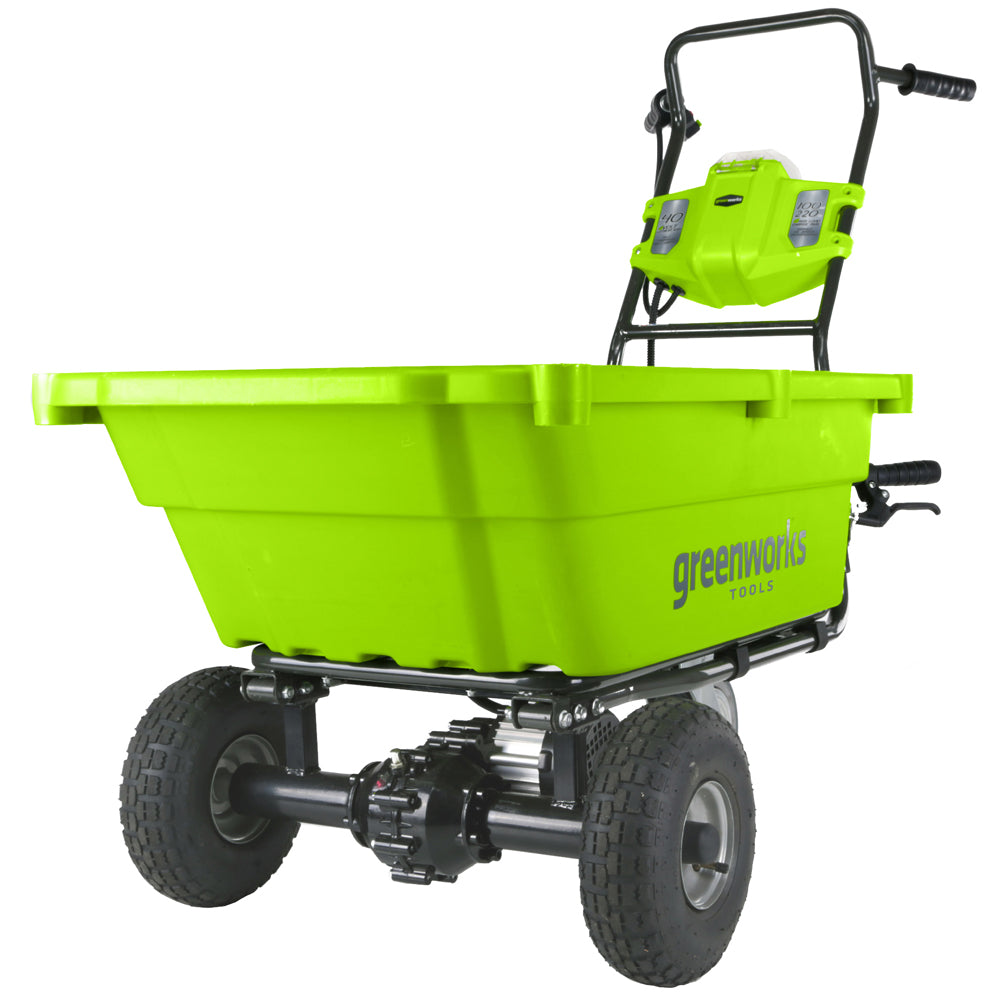 GreenWorks GWG40GC 100kg G-MAX 40V Self-Propelled Garden Cart (Bare Tool)