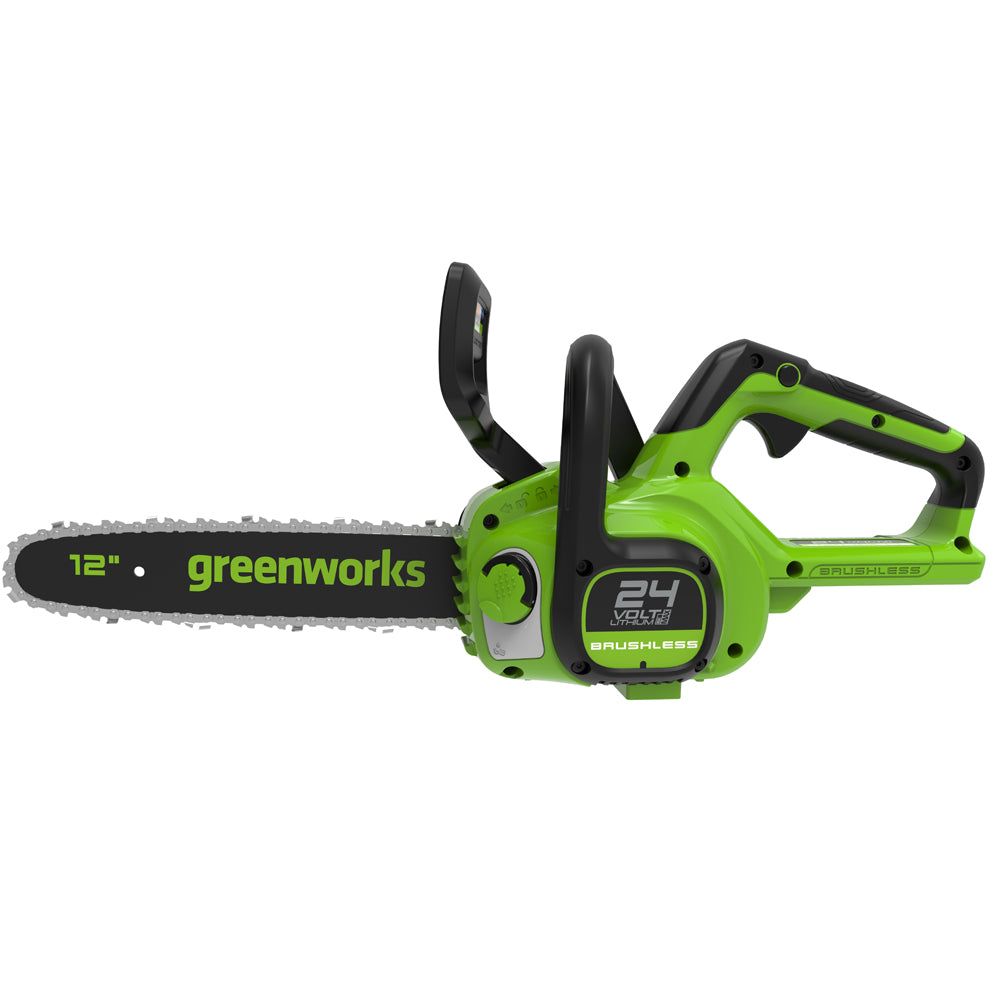 GreenWorks GD24CS30K4 DigiPro 24V Cordless Chainsaw (with 4Ah Battery & Charger)