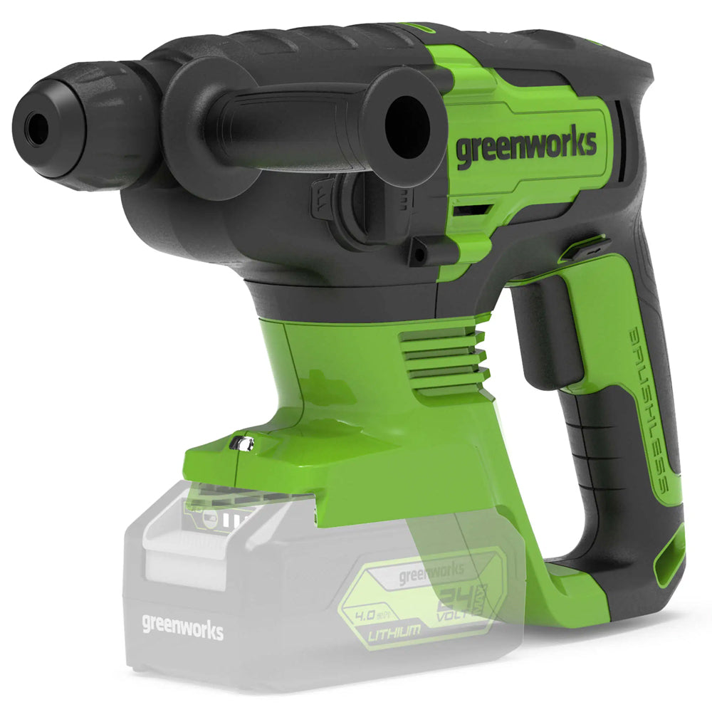 GreenWorks GD24SDS2 Brushless 24V Hammer Drill 2J (Bare Tool)