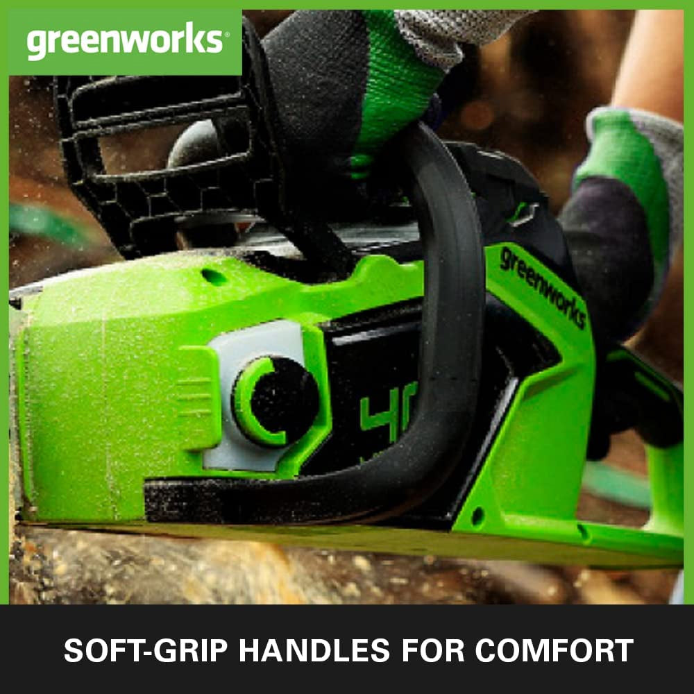 GreenWorks GD40CS18K4 40cm G-MAX 40V Cordless Chainsaw (with 4Ah Battery & 2A Charger)