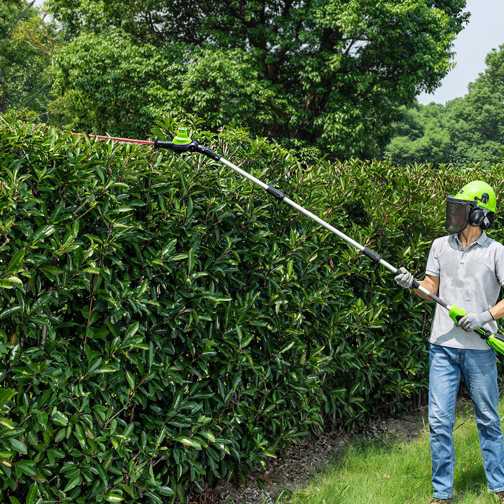 GreenWorks GD40PSH 40V Cordless 2-in-1 Hedge Trimmer & Pole Pruner (Bare Tool)