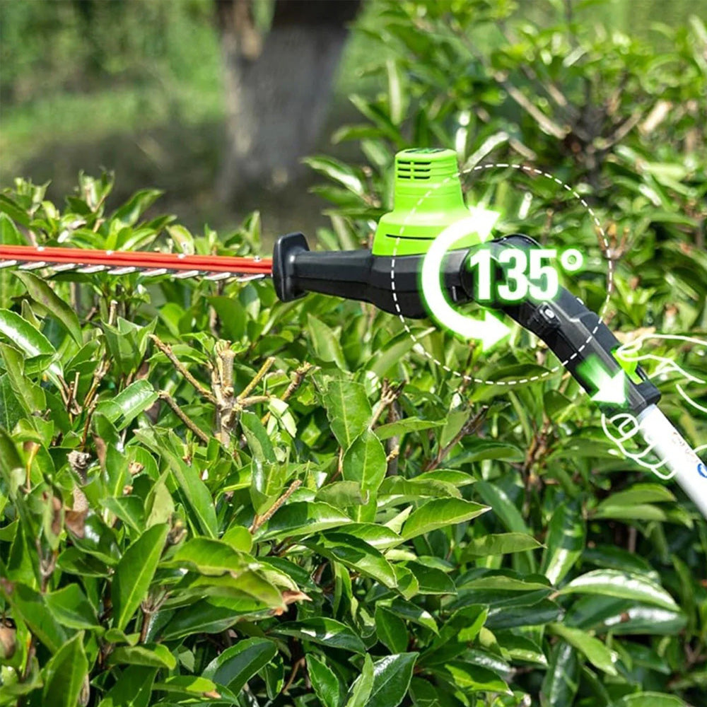 GreenWorks GD40PSH 40V Cordless 2-in-1 Hedge Trimmer & Pole Pruner (Bare Tool)