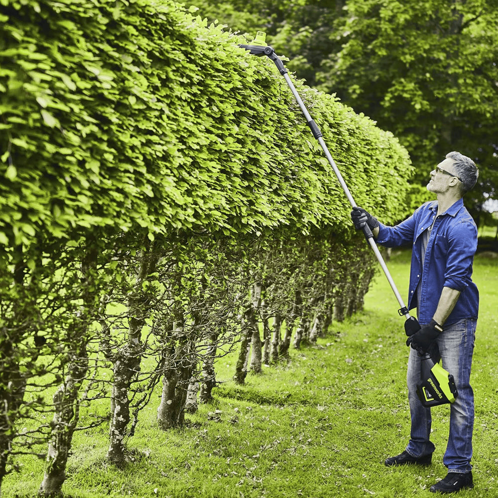 GreenWorks Pro GD60PHT51 60V Cordless Long Reach Hedge Trimmer (Bare Tool)