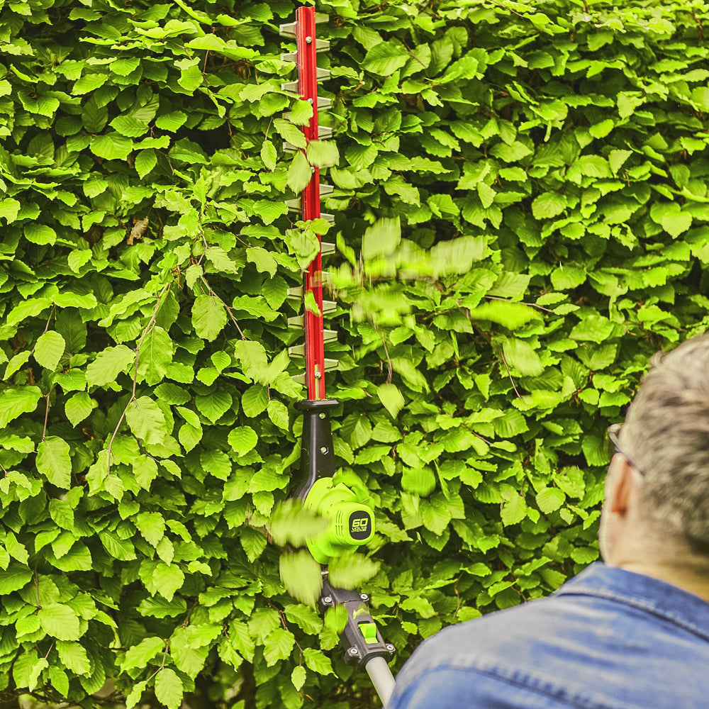 GreenWorks Pro GD60PHT51 60V Cordless Long Reach Hedge Trimmer (Bare Tool)