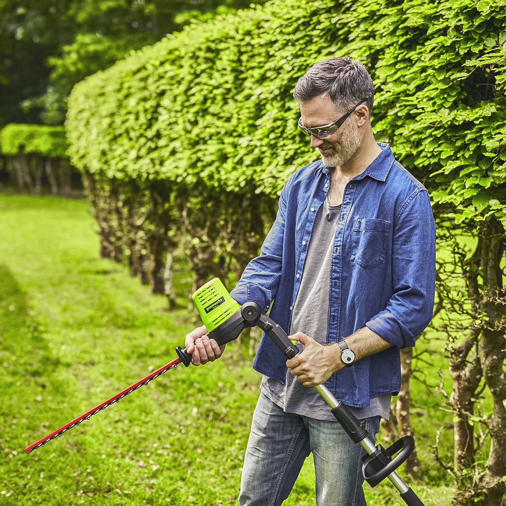 GreenWorks Pro GD60PHT51 60V Cordless Long Reach Hedge Trimmer (Bare Tool)