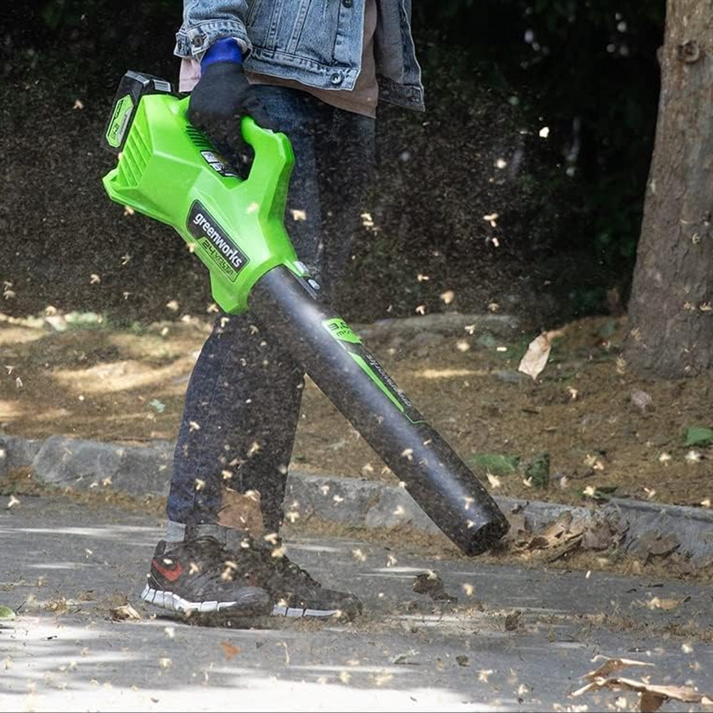 GreenWorks G24ABIIK2 24V Cordless Axial Blower (with 2Ah Battery & 2A Charger)