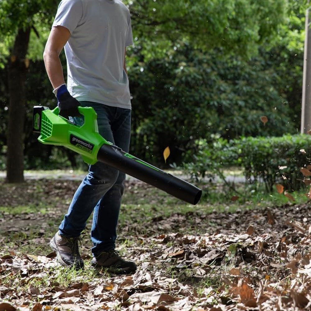 GreenWorks G24ABIIK2 24V Cordless Axial Blower (with 2Ah Battery & 2A Charger)