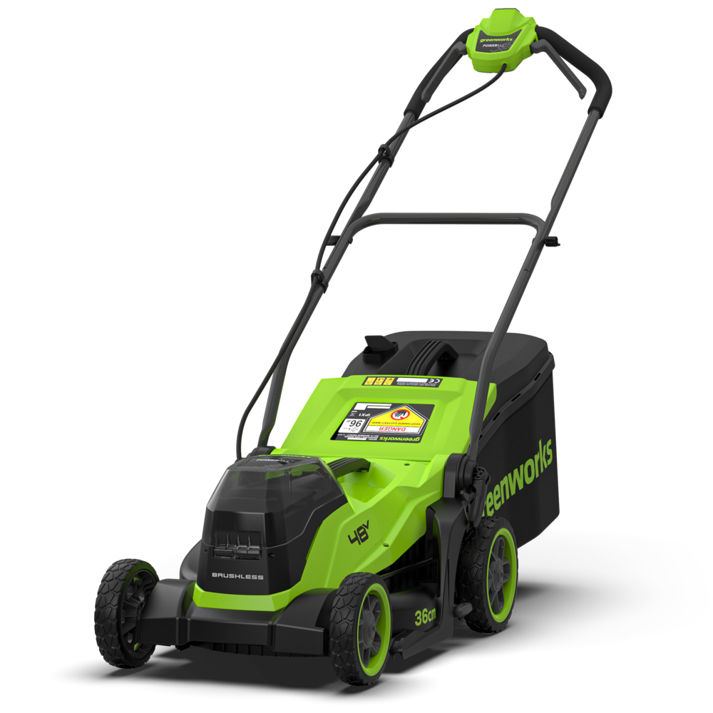 GreenWorks LM3602 3-in-1 36cm Push 48V (24V+24V) Cordless Lawn Mower (Tool Only)
