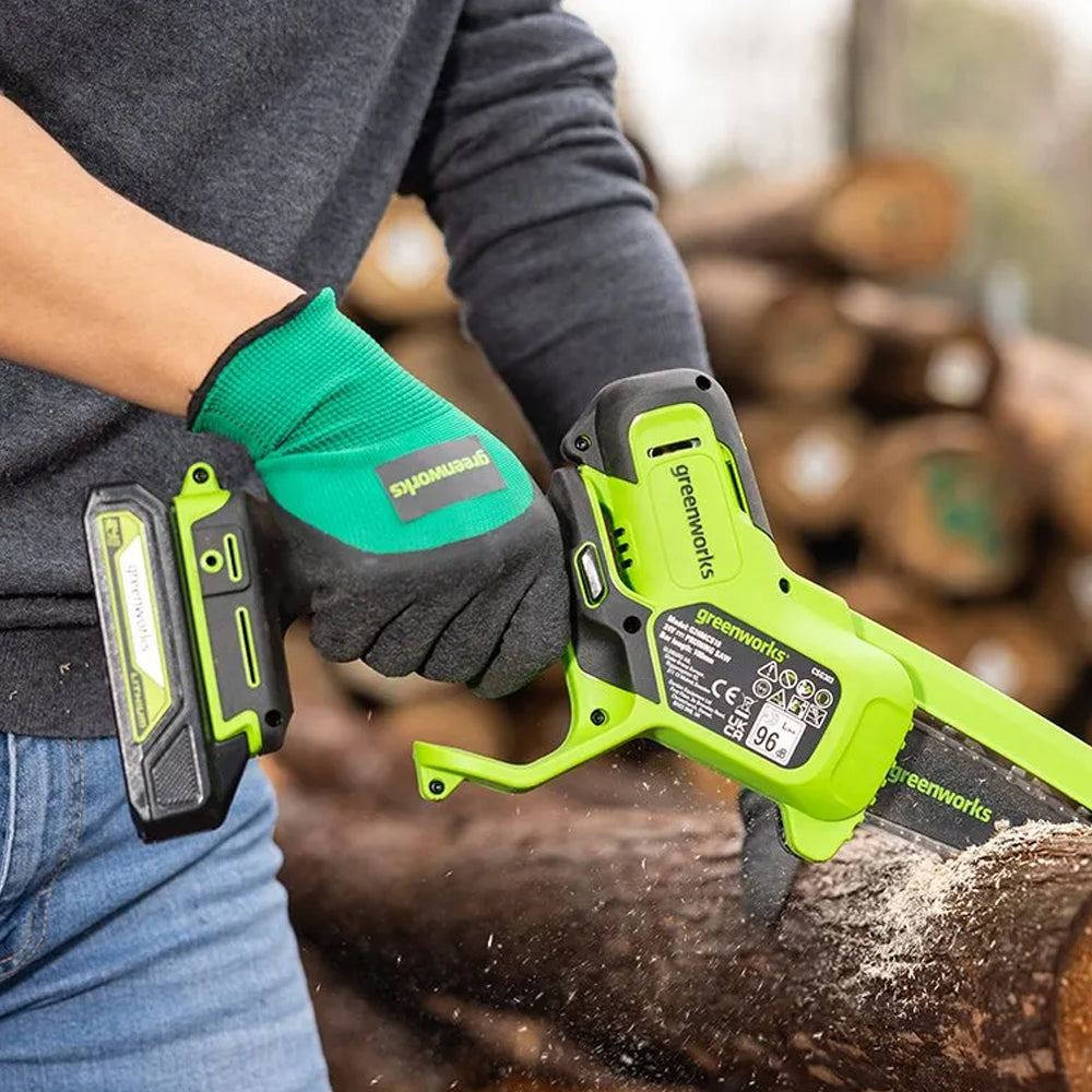 GreenWorks G24MCS10 24V Cordless Mini Pruning Chainsaw (Bare Tool)