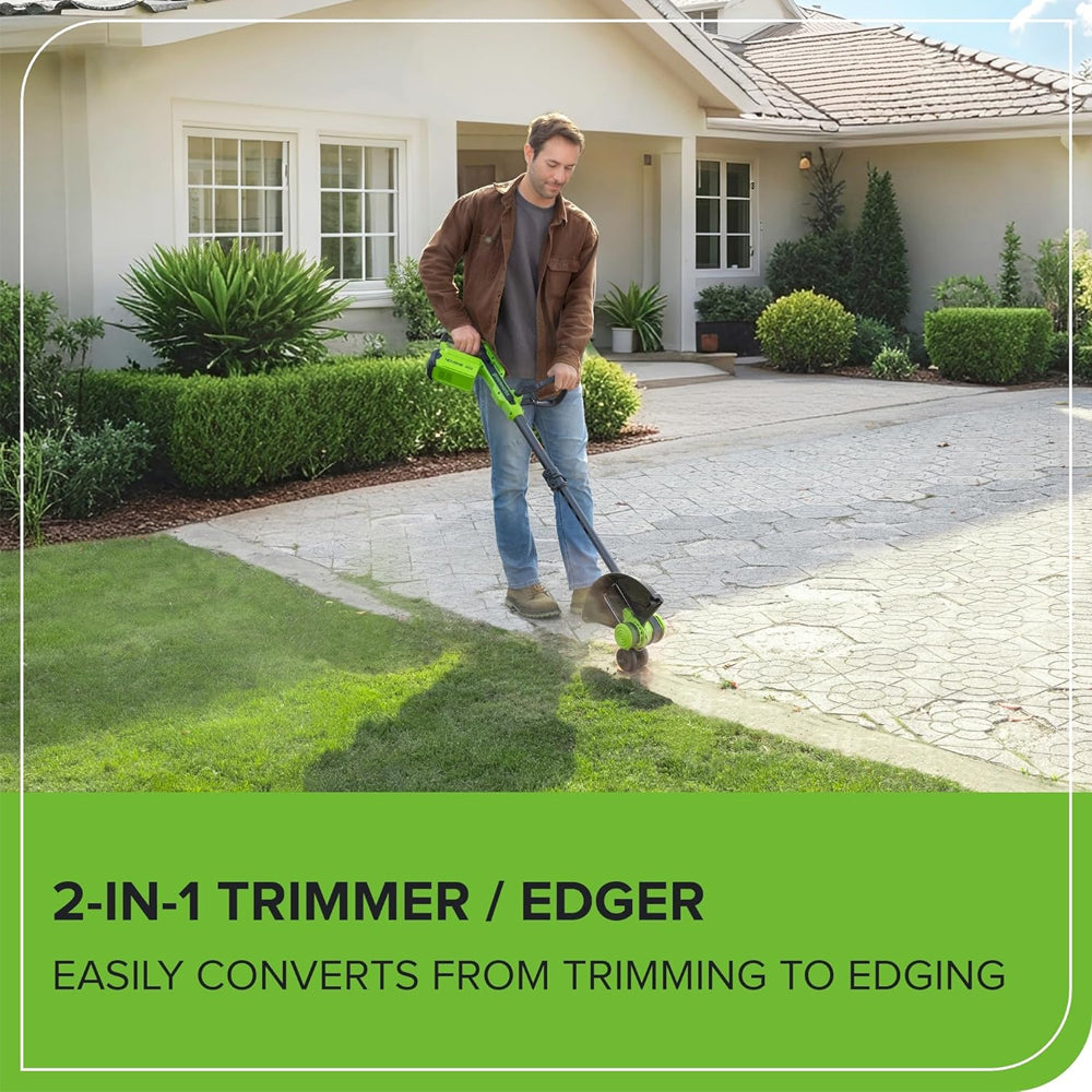 GreenWorks G40LT33 G-MAX 40V Cordless Grass Trimmer / Lawn Edger (Bare Tool)
