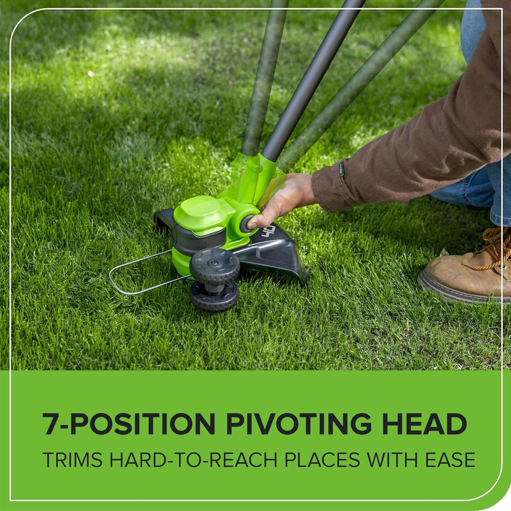 GreenWorks G40LT33 G-MAX 40V Cordless Grass Trimmer / Lawn Edger (Bare Tool)