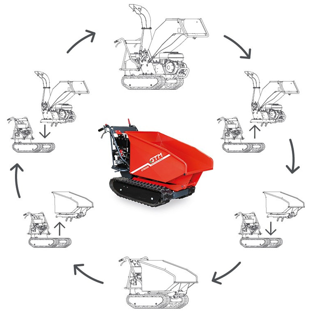 GTM Professional GTRD500 Dump Cart (Honda Engine)