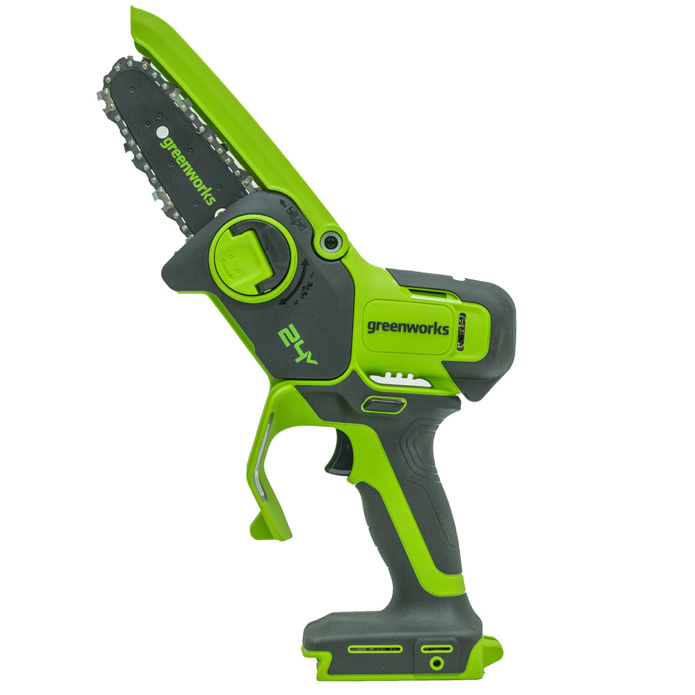 GreenWorks G24MCS10 24V Cordless Mini Pruning Chainsaw (Bare Tool)