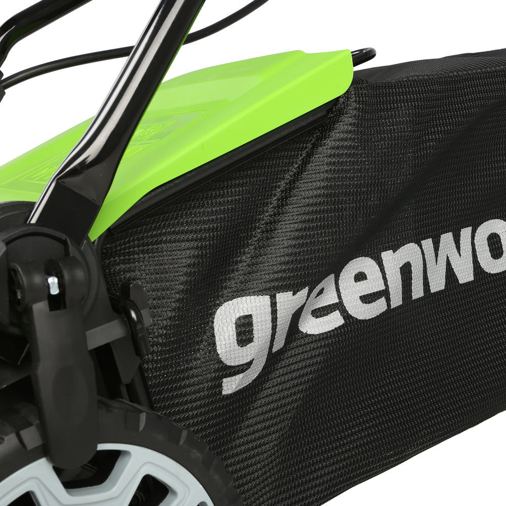 GreenWorks G24X2LM36K2X 3-in-1 36cm 48V Push Cordless Lawn Mower (with 2 x 2Ah 24V Batteries & Twin Charger)